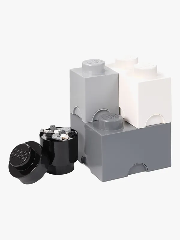 LEGO Förvaring 4, White/Grey/Black, Förvaring Barnrum