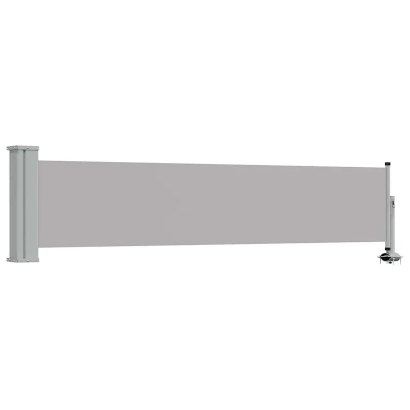 vidaXL Infällbar sidomarkis 60×300 cm grå