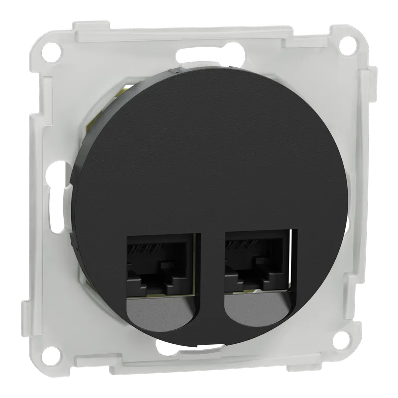 Elko EKO50116 Datauttag 2×8 Kat 6 UTP Svart