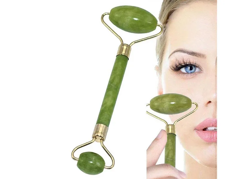 Ansiktsmassage / Massage Jade Roller - Massera ansiktet