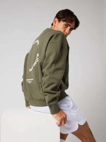 Borg Oversized Sweatshirt Grön (#6705)