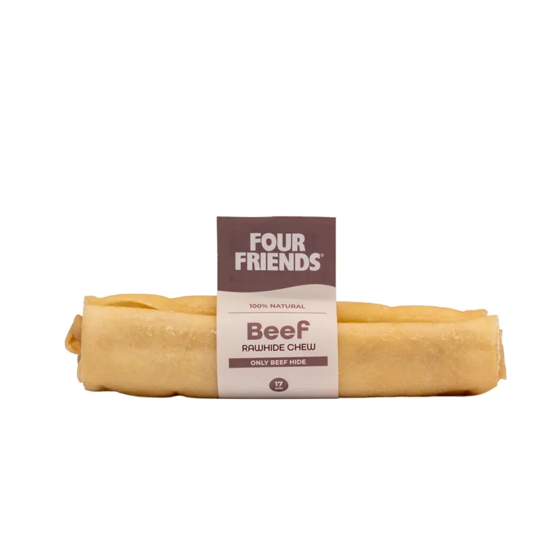 Natural Chews Beef Rawhide Chew till Hund - 17 cm
