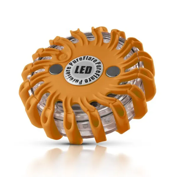 Varningspuck LED PUREFLARE - Orange / Laddbar
