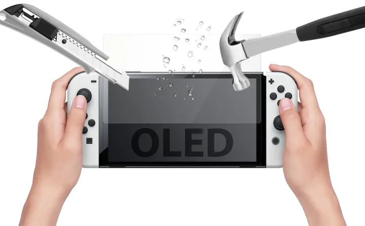 Subsonic SA5628, Skärmskydd, Nintendo Switch OLED, Transparent, Härdat glas, Stötsäker, Reptålig, Stöttålig, Genomskinligt skärmskydd