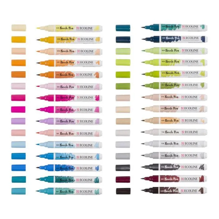 Bruynzeel Ecoline Brush Pen Set Additional 30 Colors