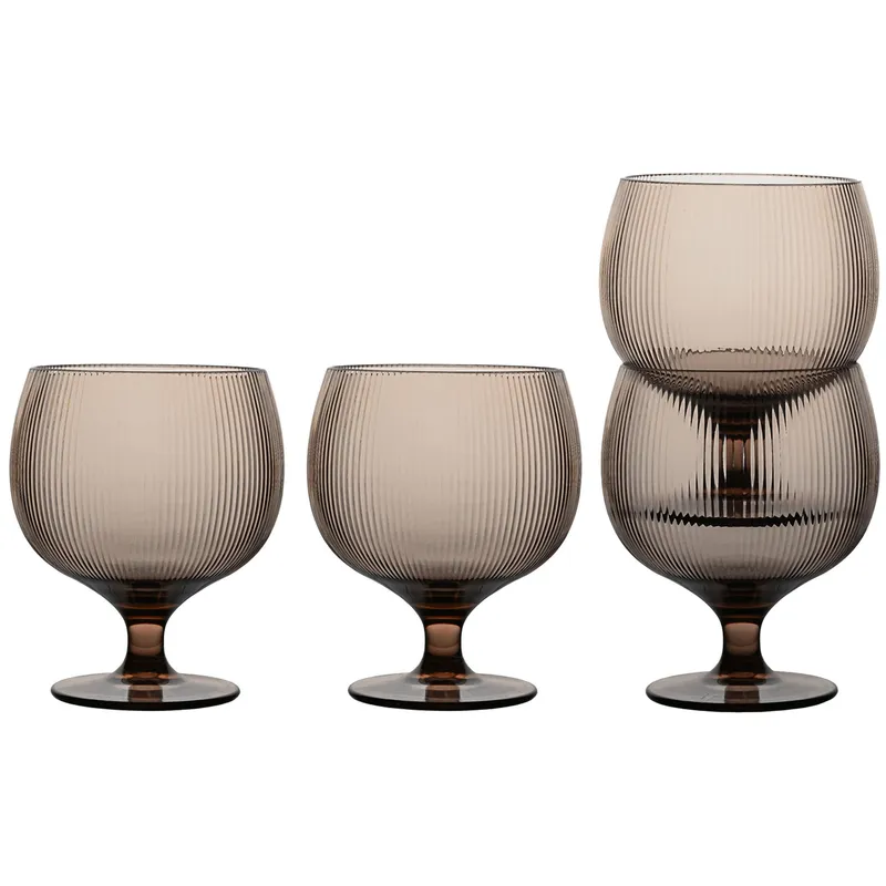 Sagaform Billi vinglas 35 cl 4-pack Brun