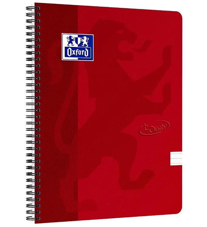 Oxford Touch Notebook A4 ruled 7 mm soft touch cover twin-wire 180 pages