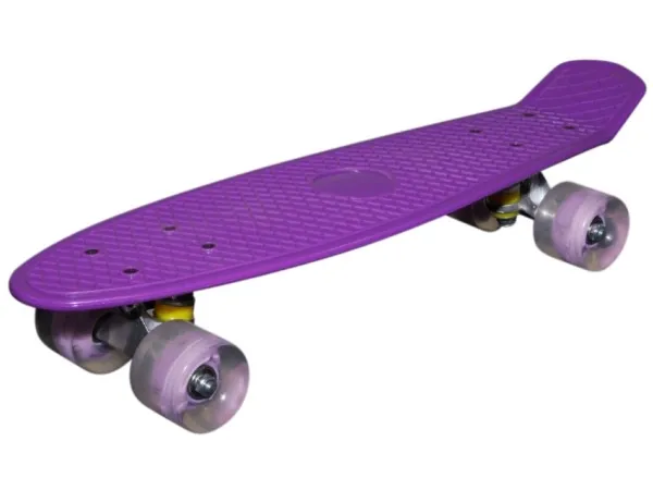 MCU-Sport LED-lila skateboard med LED-ljus + ABEC7