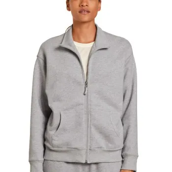 Calida Circular Lounge Jacket Gråmelerad bomull XX-Small Dam