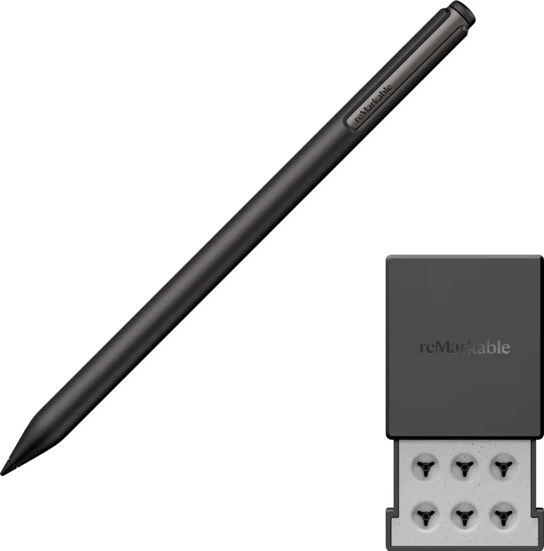 reMarkable Marker Plus för Paper Pro, Pro Move och Paper Pure - penna med suddgummi och 6 spetsar