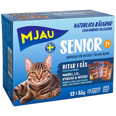 Multibox Senior Våtfoder till Katt med Fisk & Köttsmak - 12 st x 85 g