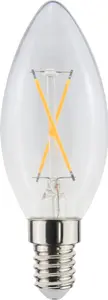 Kronlampa E14 LED 1W 2200K 90 lumen