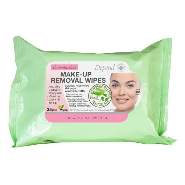 Depend Everyday Eye Makeup Remover Wipes