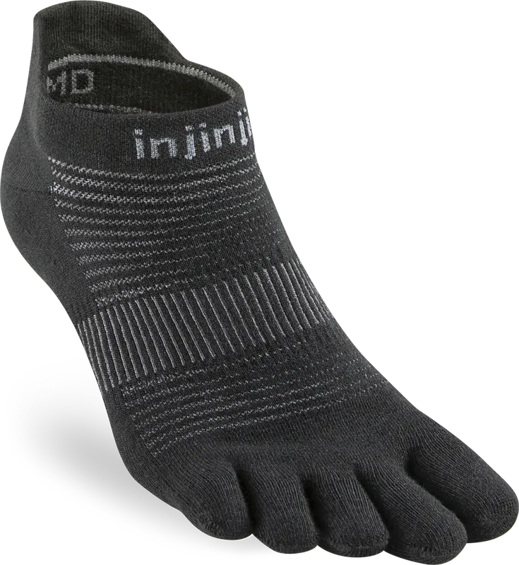 Injinji Men’s Run Original Weight No-Show Black