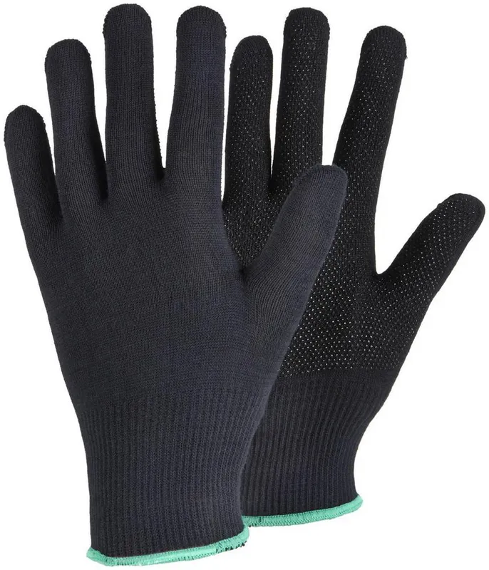 Textilhandske TEGERA 925 noppor svart 10