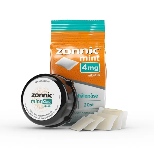 Zonnic Mint munhålepåse 4 mg 20 st