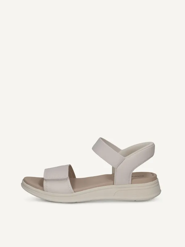 CAPRICE Sandal, white, made of Leather without heel, Size 38 (#1753)