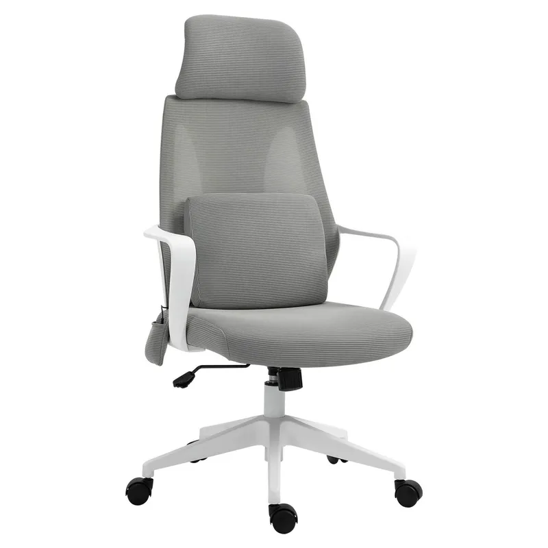 Ergonomisk Grå Gamingstol med Massagefunktion
