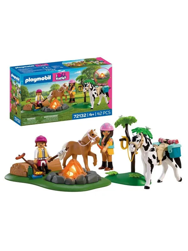 Playmobil I Love Horses 72132 Playmobil I Love Horses Ridtur Med Lägereld