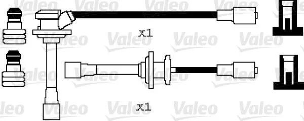 VALEO 346083 Tändkabelsats