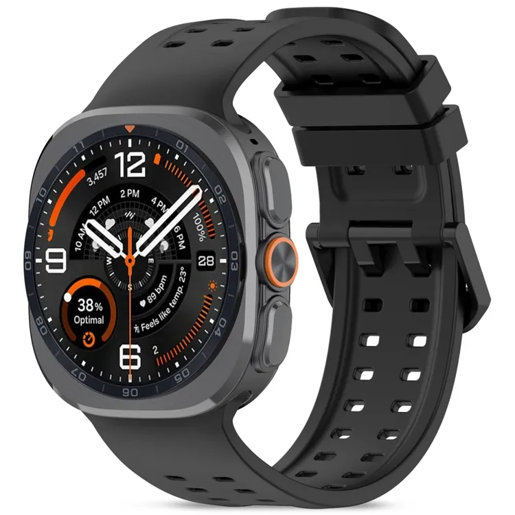 Tech-Protect Silicone Air Strap for Samsung Galaxy Watch Ultra/Ultra2 47mm - Black
