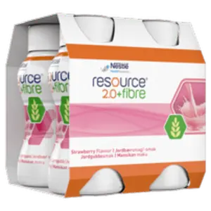Resource 2.0+fibre - 4x200ml jordgubb - 4 st