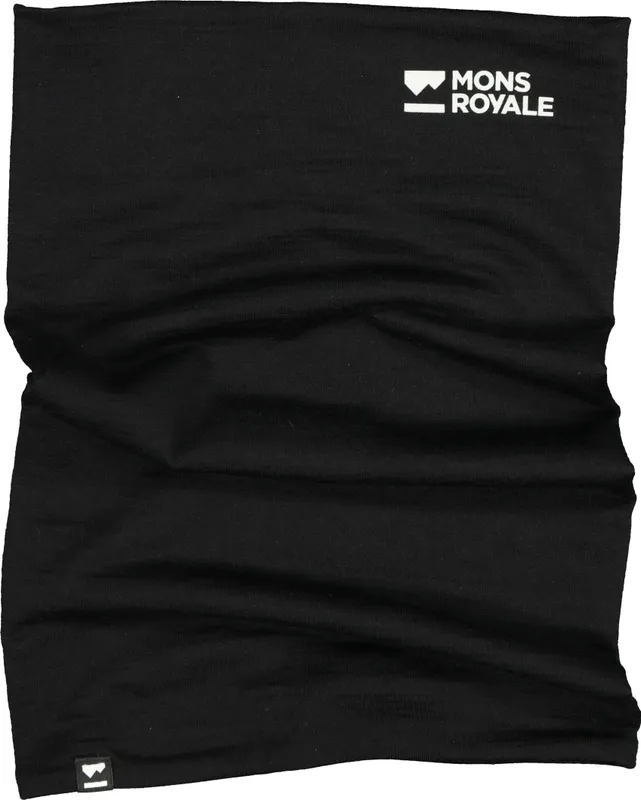 Mons Royale Double Up Neckwarmer Black