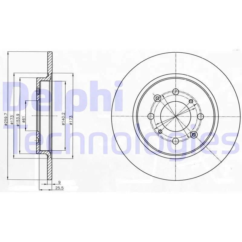 DELPHI BG4385C Bromsskiva