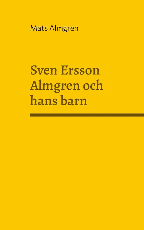 Sven Ersson Almgren och hans barn, E-bok