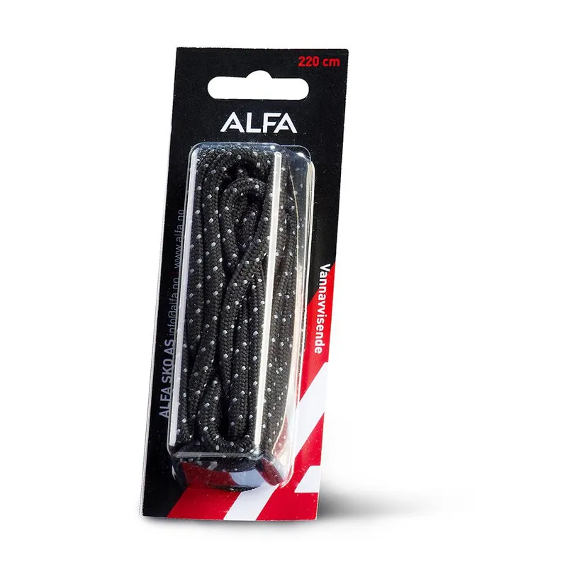 Alfa Shoe laces Black (#5760)