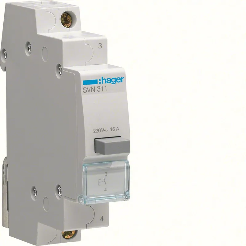 Hager Impulse 1no pushbutton 16a 250v