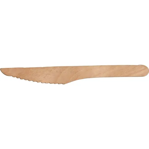 Träbestick kniv – 16,5cm vaxad – 100 st