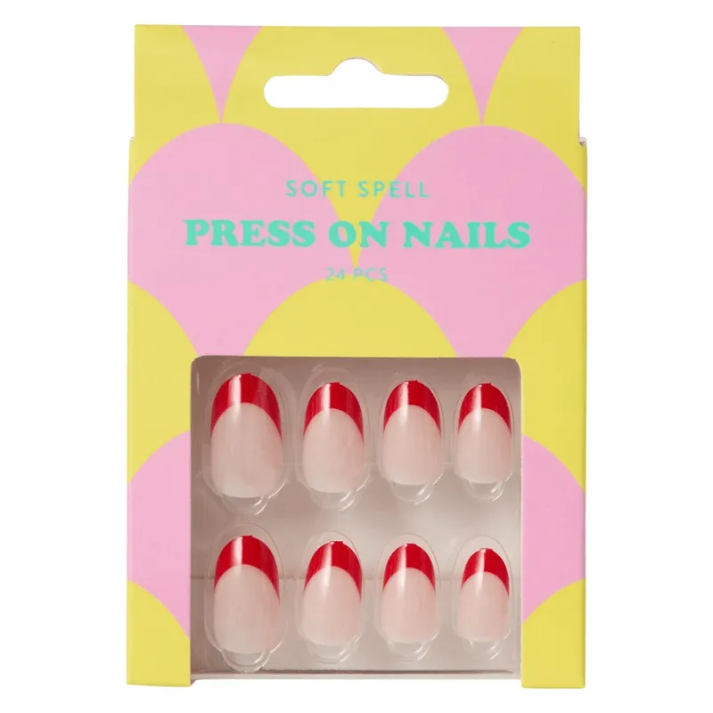 Soft Spell Press On Nails Cherry French