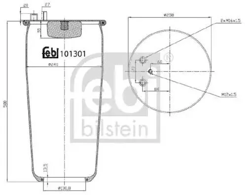 Luftbälg FEBI BILSTEIN 101301