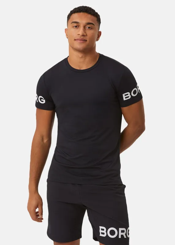 BJÖRN BORG TEE black (Storlek: XL)