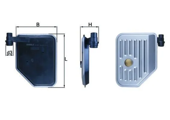 Hydraulikfilter, automatväxel MAHLE HX 156