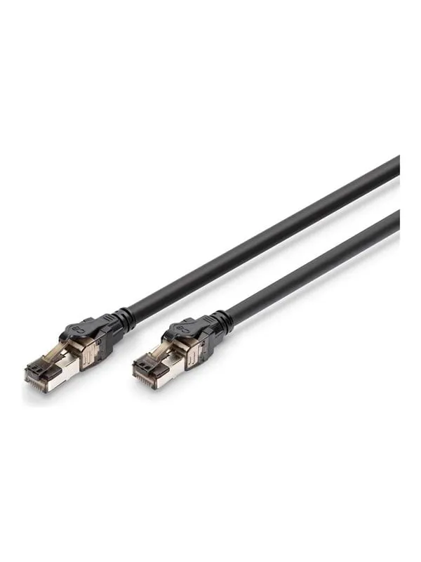 DIGITUS patch cable - 2 m - black - Svart - 2m (#9251)