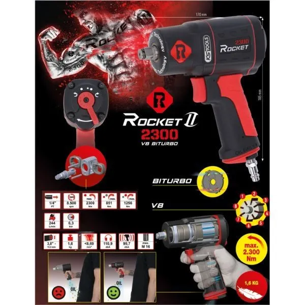 Slagskruvdragare (tryckluft) KS TOOLS 512.0002