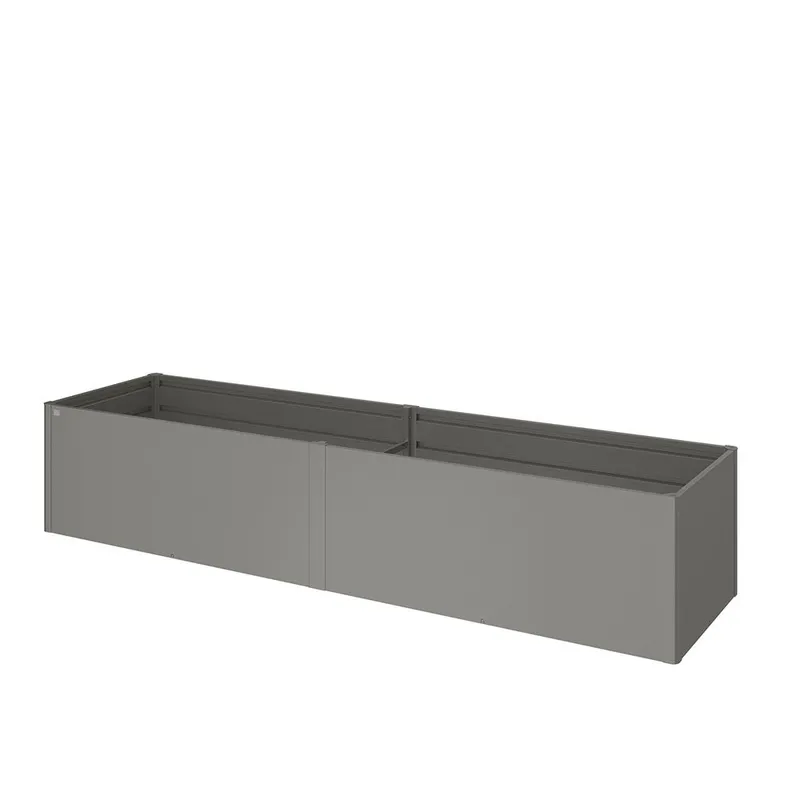 Biohort, Planteringsbädd 4×1 metallic quartz grey