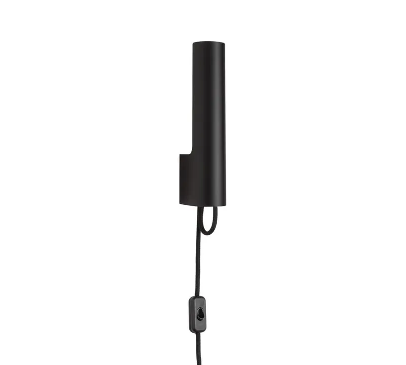 Örsjö Belysning Visir Vägglampa m. kabel, Svart