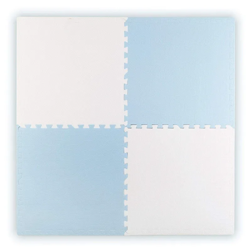 Ricokids stor skumpusselmatta 60×60 cm 4 st blå och vit