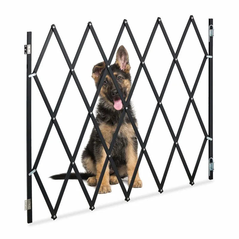 Förlängbar hundbarriär, naturlig bambu (#7790)