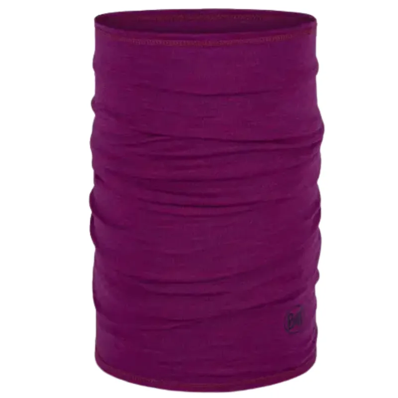 Buff Merino Lightweight Neckwear Solid Magenta