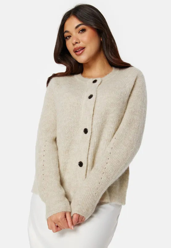 Slflulu LS knit short cardigan (#6624)