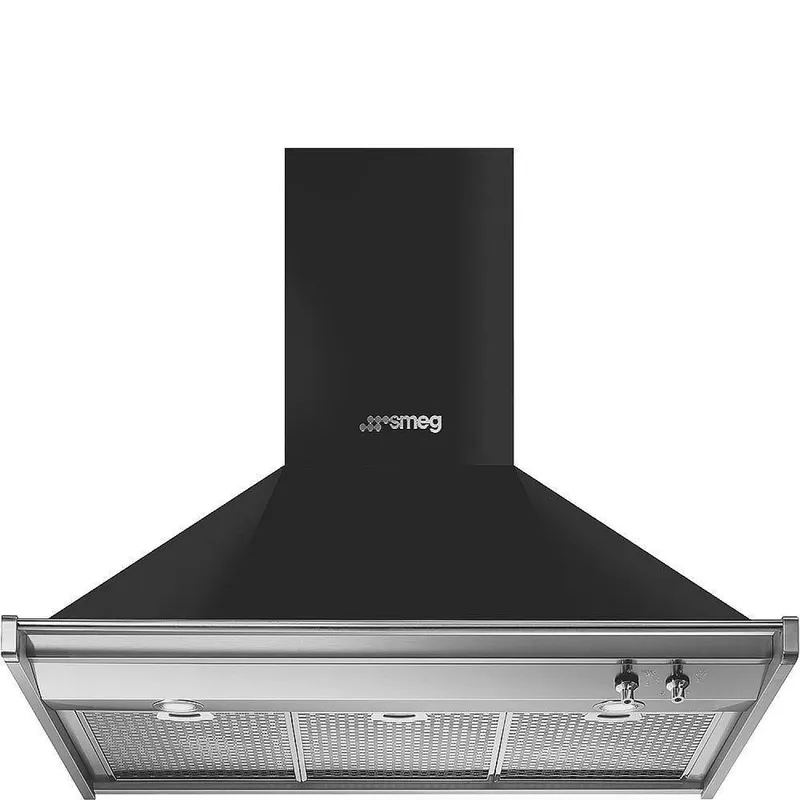 Smeg Classic Väggmonterad Köksfläkt 90cm KD90HAE (antracit)