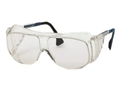 Uvex 9161 - safety glasses - polycarbonate thermoplastic polyurethane (TPU) polybutylene terephthalate - black frame blue frame