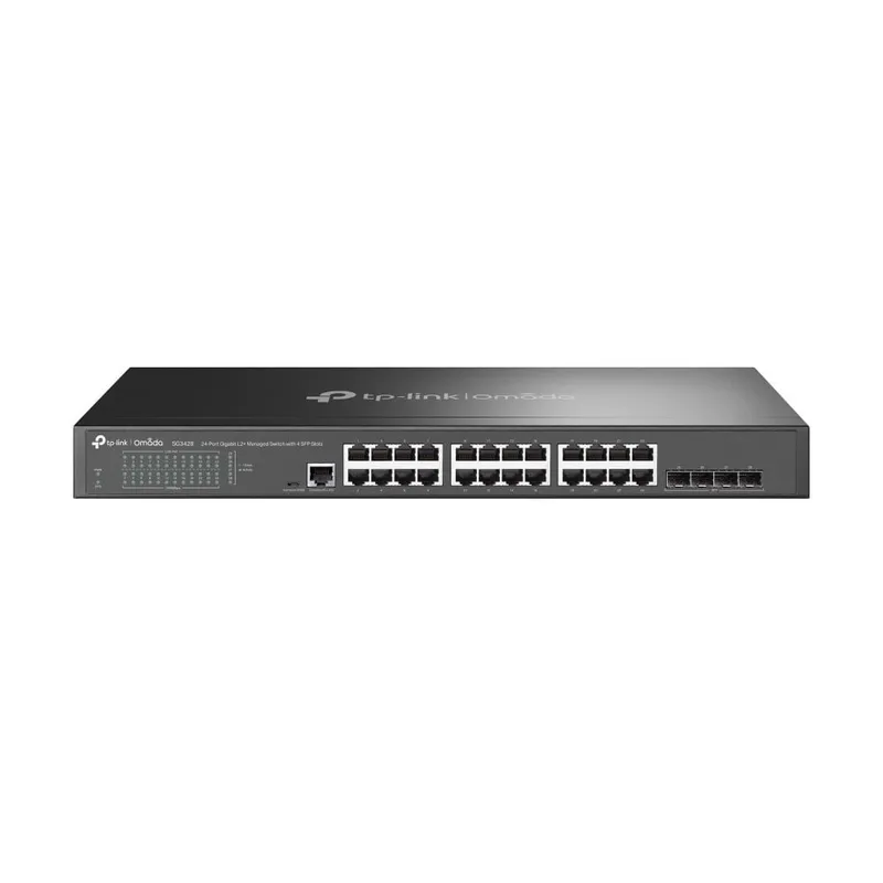 TP-Link JetStream 24-Port Gigabit L2 Managed Switch med 4 SFP-platser