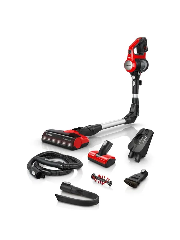 Bosch Unlimited 7 ProAnimal BBS711ANM sladdlös skaftdammsugare 0,3 l, röd