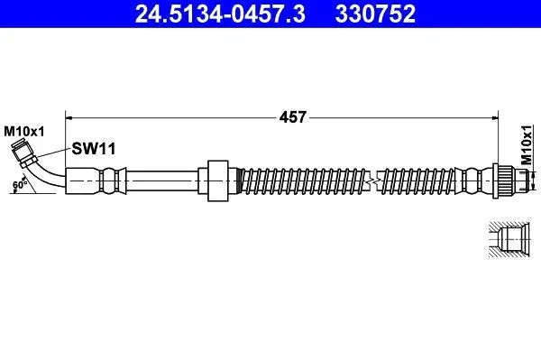 Bromsslang ATE 24.5134-0457.3
