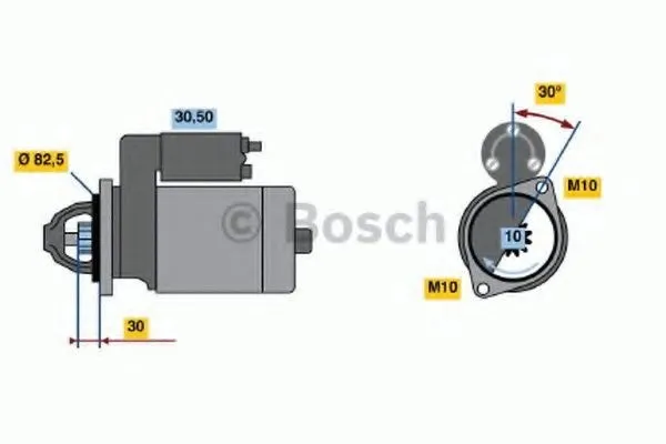 Startmotor BOSCH 0 986 014 660